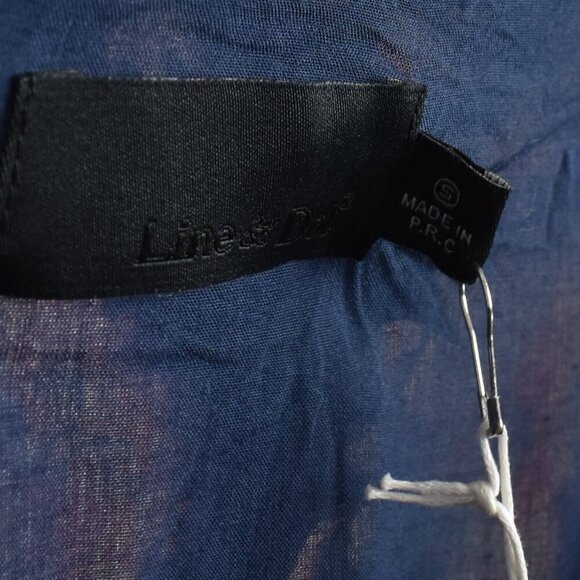 Line & Dot Floral Velvet Burnout Midi Dress NEW - S - Picture 9 of 9